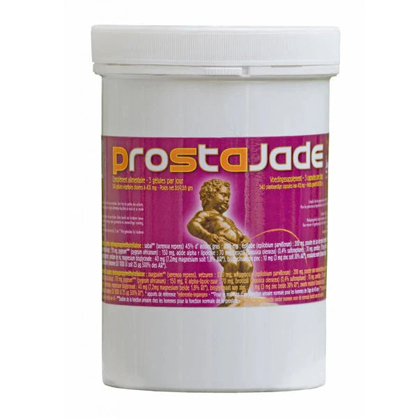 Pot de compléments alimentaires Prostajade – 540 gélules, Jade Recherche.