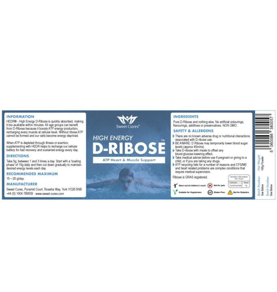 High Energy D-Ribose 100 g Powder