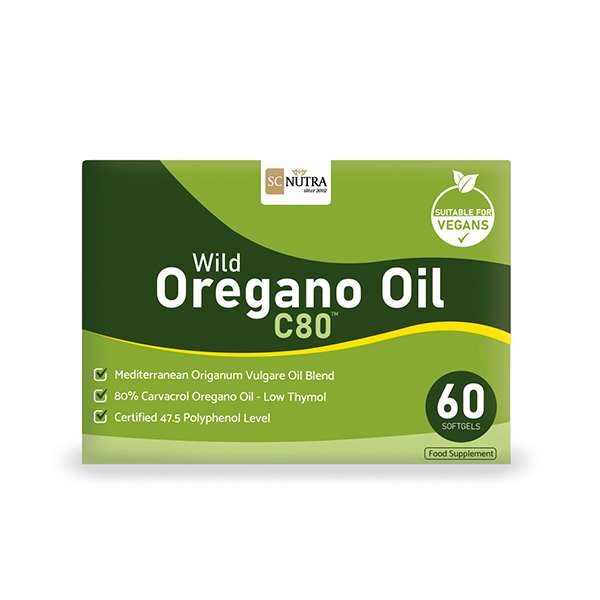 Huile d'origan sauvage C80 SC Nutra comprimés